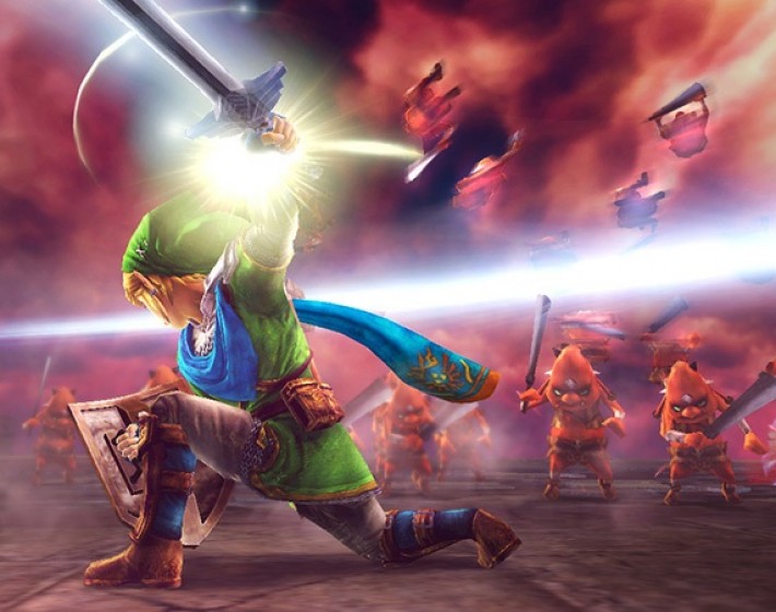 Link e seu “pau de fogo” no novo trailer de Hyrule Warriors