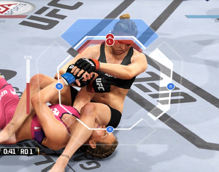 Novo gameplay de EA Sports UFC mostra sistema de submissão