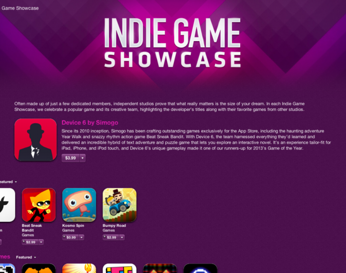 Indie Game Showcase, a nova seção indie da AppStore