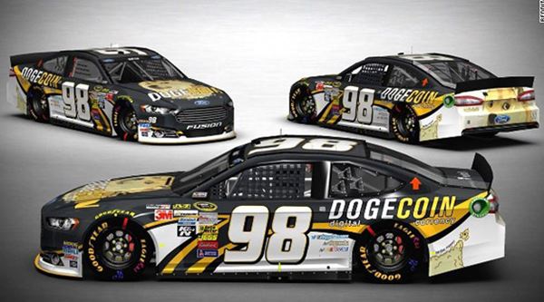 Carro da Dogecoin também estará em NASCAR 14
