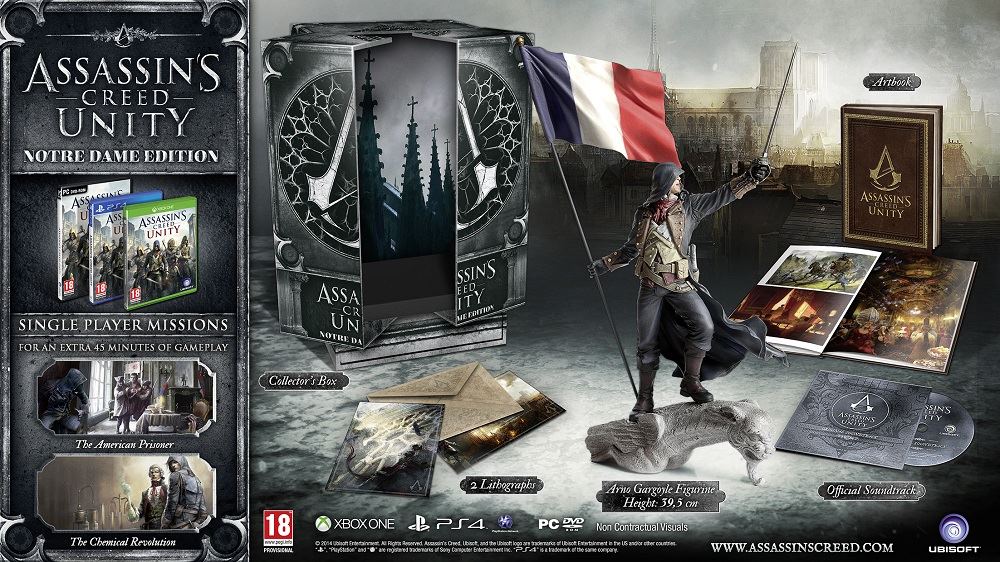 Confira os conteúdos das edições especiais de Assassin's Creed: Unity
