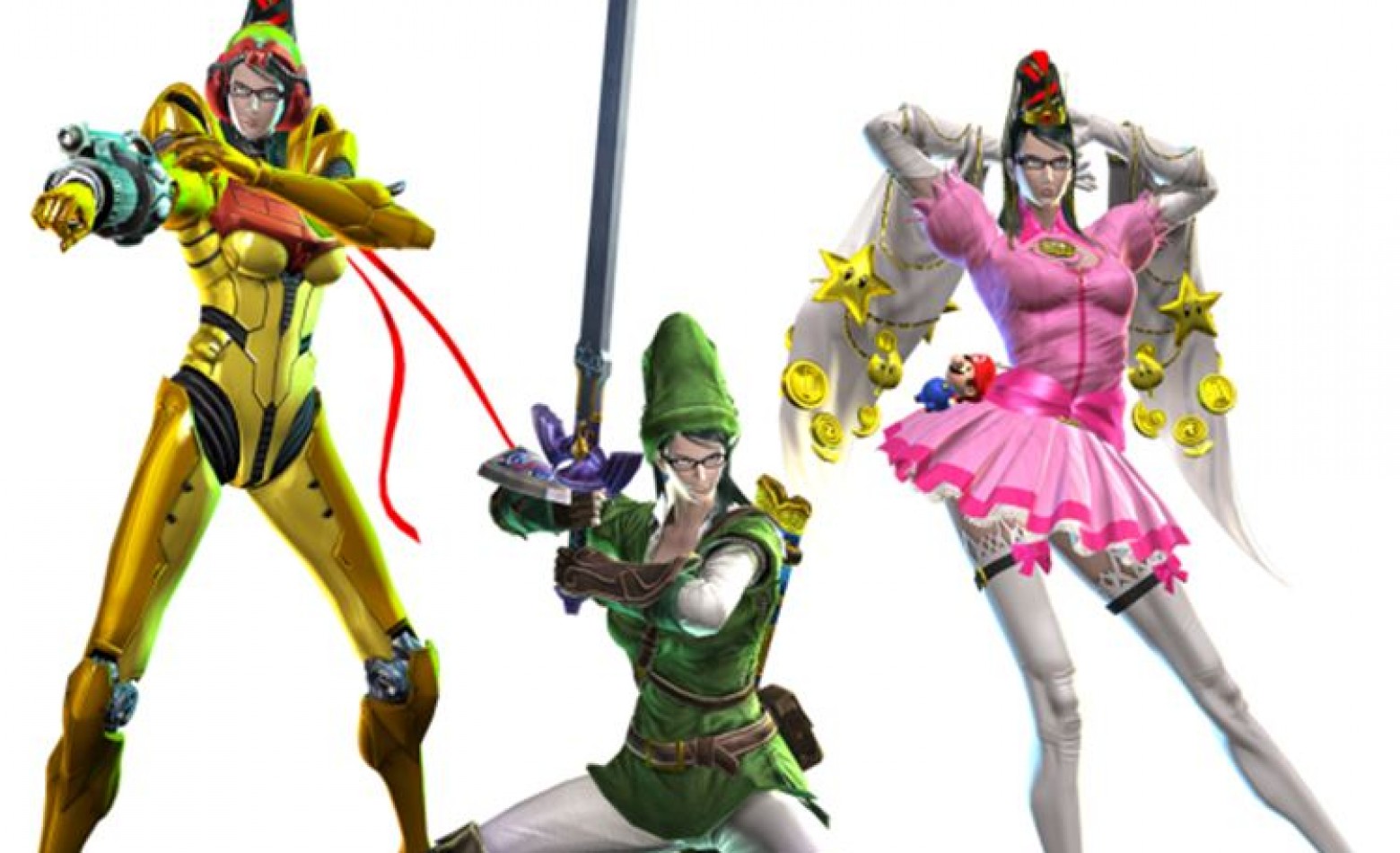 Como funcionam as roupas de personagens da Nintendo em Bayonetta?