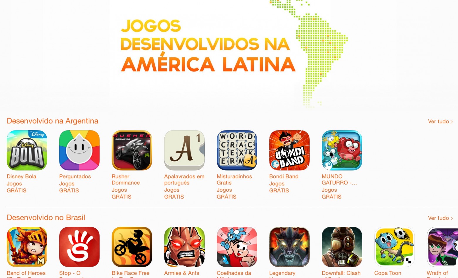 Jogos brasileiros ganham destaque na AppStore