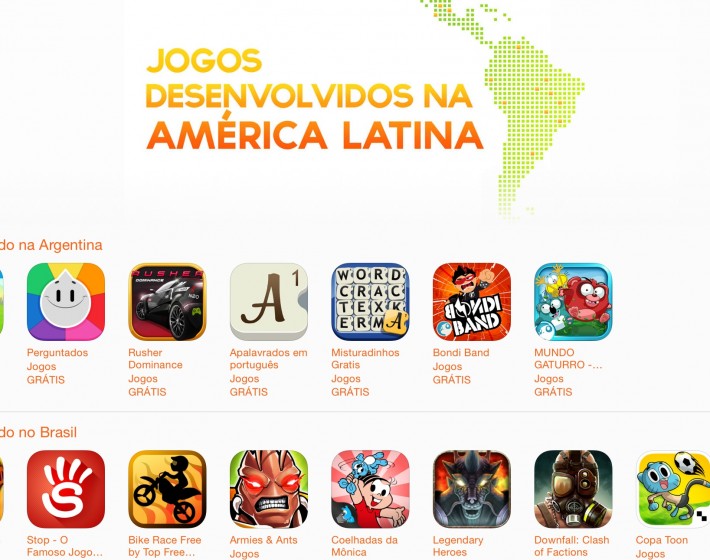 Jogos brasileiros ganham destaque na AppStore