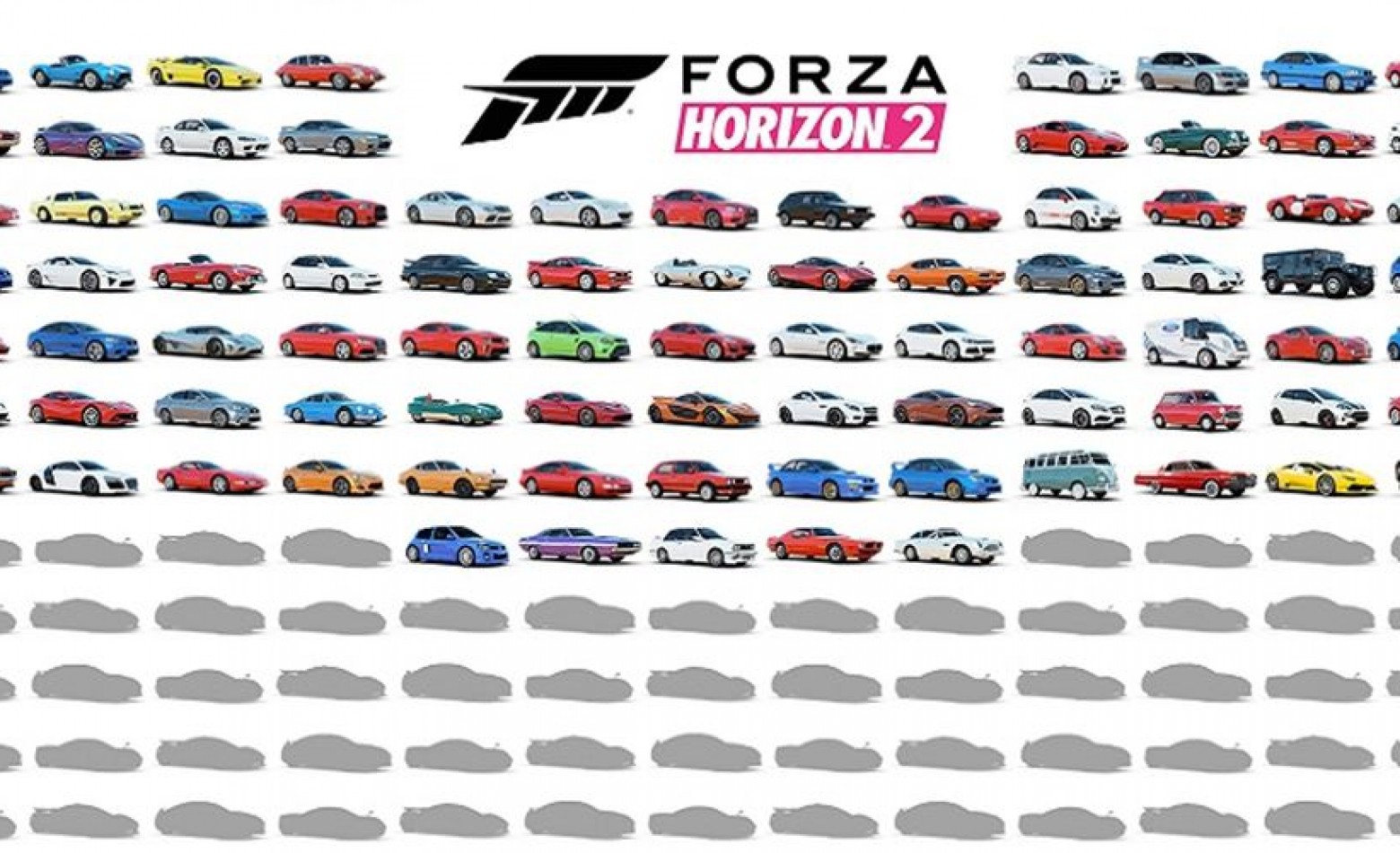 Conheça os 100 primeiros carros de Forza Horizon 2