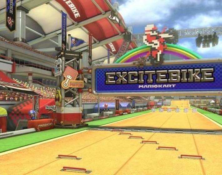Pista de Excitebike aparece em DLC de Mario Kart 8