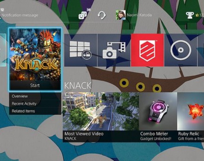 Atualização do PS4 traz player de música e fundos personalizados