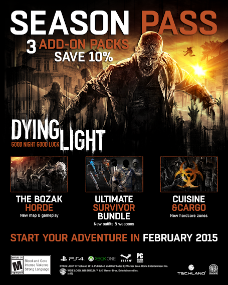 Dying Light terá Season Pass com três DLCs