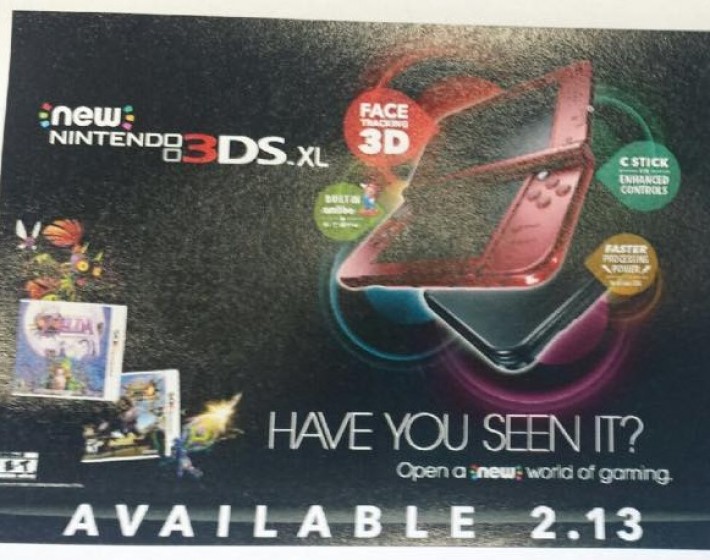 New Nintendo 3DS vai chegar às lojas no dia 13 de fevereiro, diz site