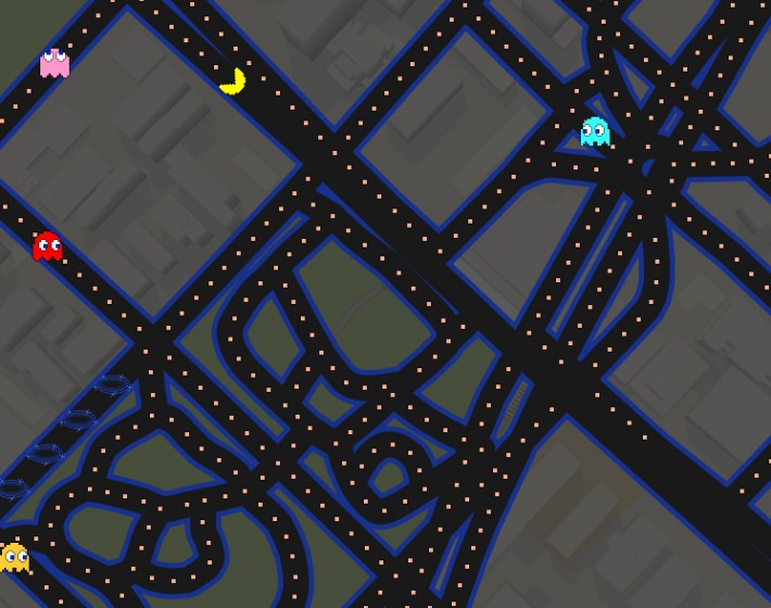 Controle o Pac-Man pelas ruas da sua cidade