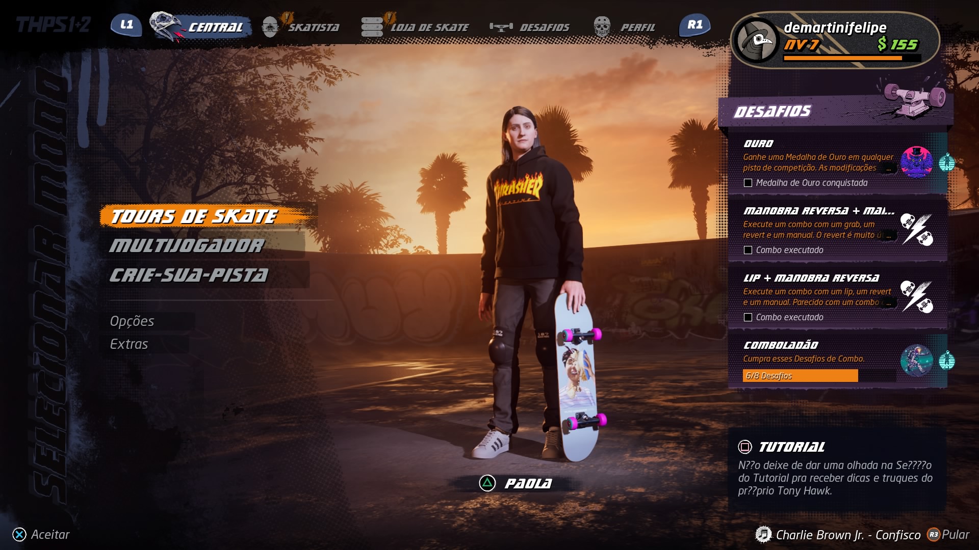Skate ganha novo gameplay mostrando suas manobras radicais